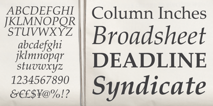 Palatino Linotype Font Poster 3